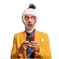 man-has-trauma-head-broken-nose-bruises-eyes